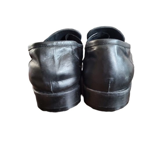 Vintage Barrets 1890 Black Leather Loafers, Size 8 - Picture 4 of 10